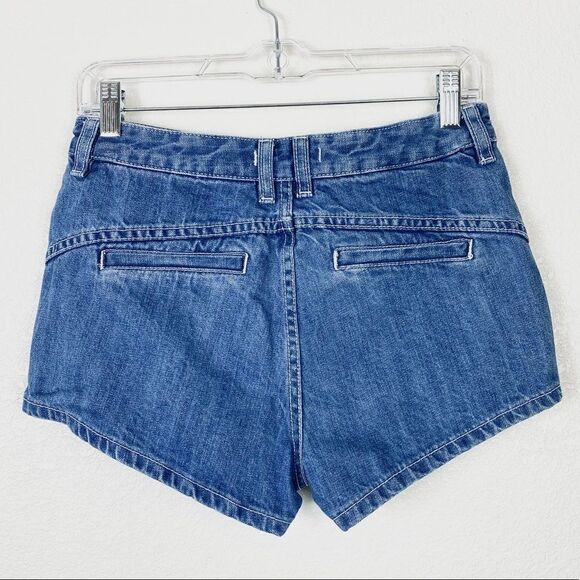 Free People Sweet Surrender High Rise Lace Pocket Denim Shorts - Picture 3 of 7